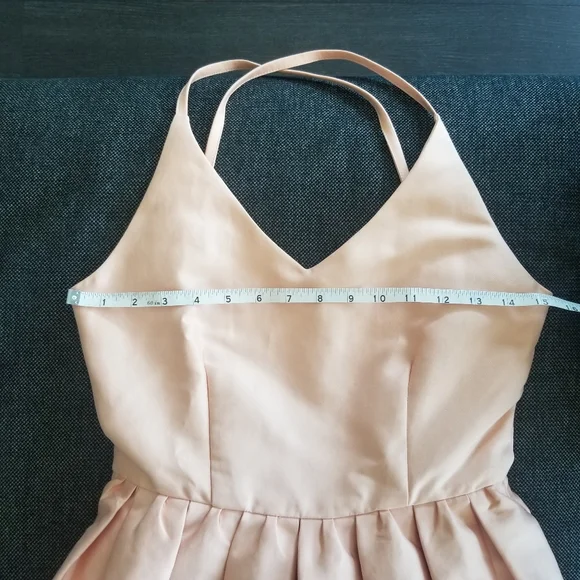 Gracia Pink Babydoll, Pleated Mini Dress -size small - Picture 3 of 12